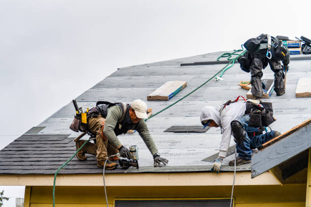 Professional Storm Damage Roof Repair technician working in Fort Montgomery, NY